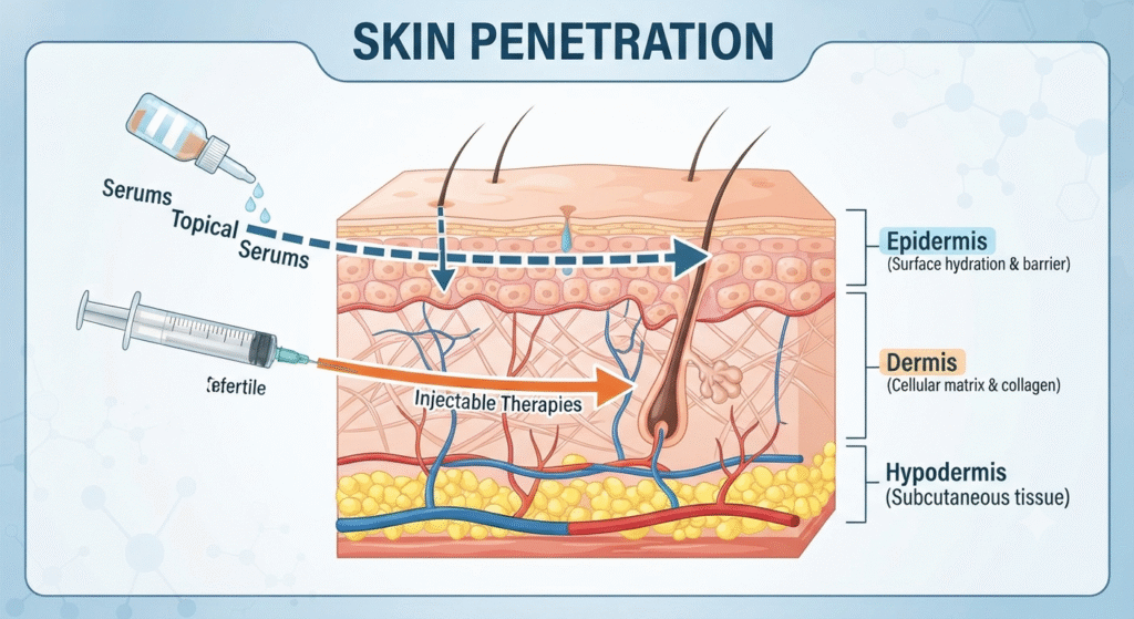 Topical Serums vs Injectable Skin Therapies